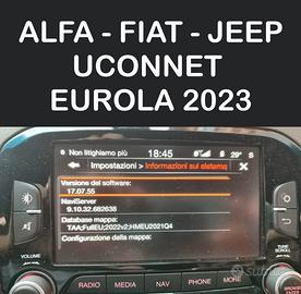 ALFA - FIAT - JEEP mappe 2023 europa uconnect