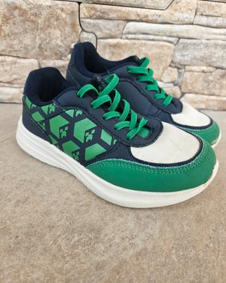 scarpe bambino n.29 minecraft blu verde