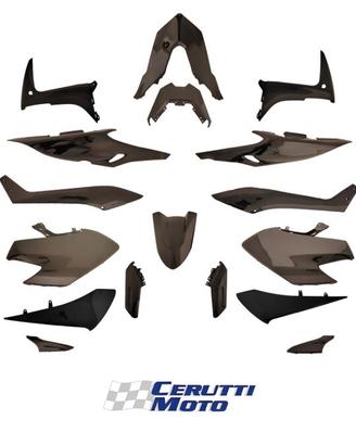 KIT CARENE NERO LUCIDO 17PZ YAMAHA T-MAX 560 2020-
