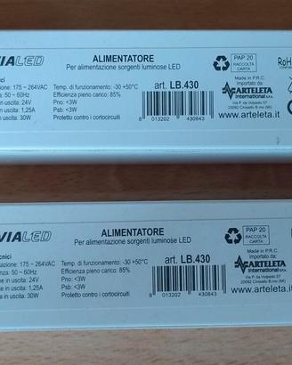 Alimentatori 24V x strisce LED