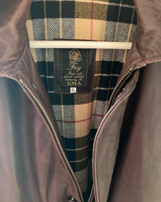 Giacca in pelle marrone invernale FAY. XL