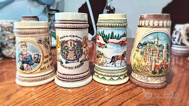 set 4 boccali da birra tedeschi