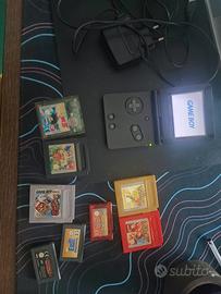 Game boy advance sp+ caricatore+ giochi 
