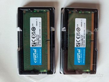 RAM CRUCIAL SODIM 16GB (8GBx2) DDR5 4800