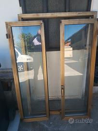 finestra doppia anta apertura destra alluminio