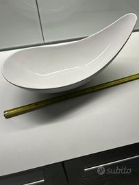 Piatto in ceramica Bianco design