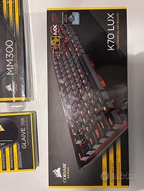 Kit gaming tastiera mouse e tappetino Corsair