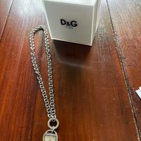 Dolce & Gabbana catena con ciondolo orologio