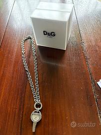 Dolce & Gabbana catena con ciondolo orologio