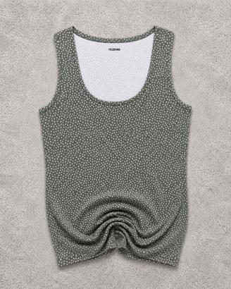 Tezenis Canotta Donna Pois Verde Bianco XS