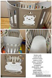 Culla ovale olly bu cuoricini