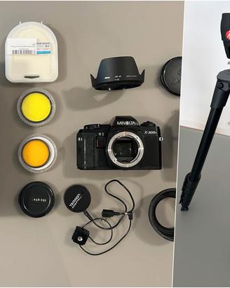 Materiale fotografico manfrotto minolta ecc