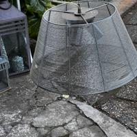 Lampadario filo metallico