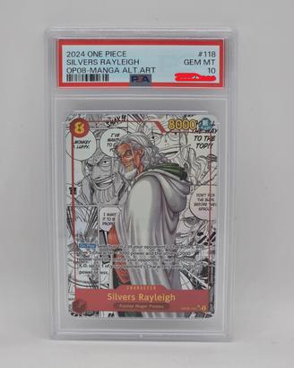 One Piece Silvers Rayleigh OP08-118 Manga PSA 10