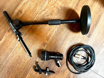 Microfono Nady Dm 80 con astina clamp e cavo