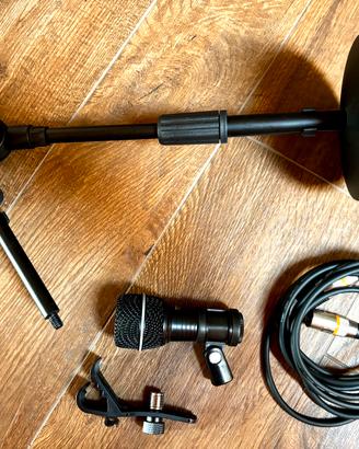 Microfono Nady Dm 80 con astina clamp e cavo