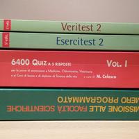 Libri di esercizio per test di ammissione