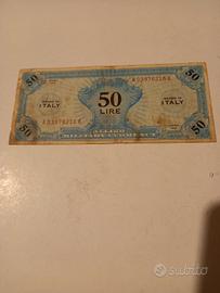 Biglietto 50 lire Allied Military Currency 1943