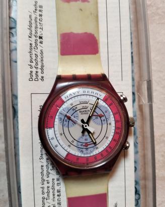 orologio Swatch navy berry