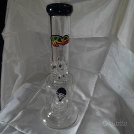Bong RIO in vetro borosilicato – design rasta 