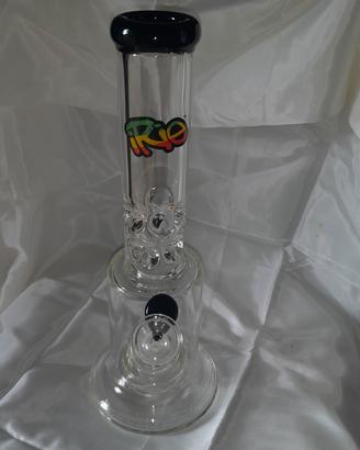 Bong RIO in vetro borosilicato – design rasta 