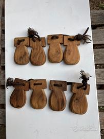 Castagnette  due coppie olivo