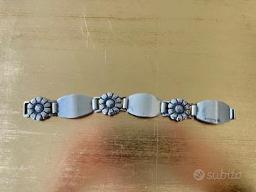 Bracciale artigianale in argento 900 vintage