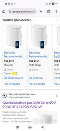condizionatore elettrolux confort 600
