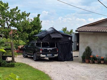 Tenda da tetto 2/3 posti completa di accessori