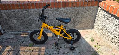 bici bambino bimbo 12 pollici con rotelle