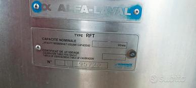 frigo latte alfalaval 1200 litri