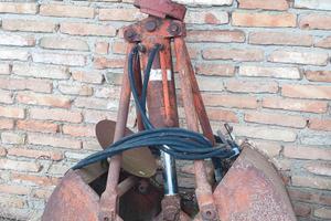 Benna idraulica mordente a due valve per gru/escav