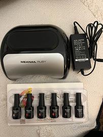 Lampada UV er manicure nuova con smalti