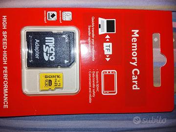 Memoria MicroSD 2TB nuova con SD adapter 