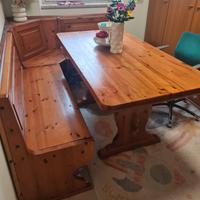 Panca tavolo mobile vetrina angolo stube in legno