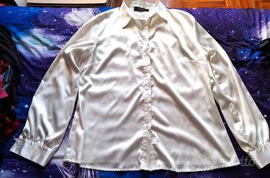 CAMICETTA BLOUSE SANDRO FERRONE Mis. XL Lucida Us.