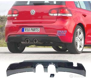 DIFFUSORE VOLKSWAGEN VW GOLF 6 LOOK R20 NERO LUCID