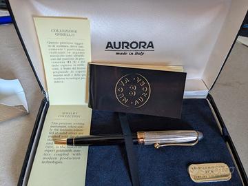 Penna a sfera Aurora 88 cappuccio argento vintage