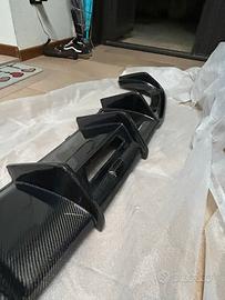 estrattore diffusore Audi A3 S3 8V FL carbonio