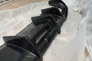 estrattore diffusore Audi A3 S3 8V FL carbonio