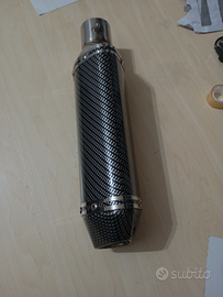 Scarico universale Carbon Look