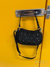 Borsa tracolla pelle scamosciata