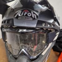 Parapetto paraschiena enduro/motocross + casco