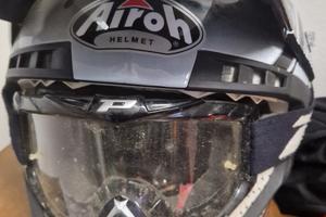 Parapetto paraschiena enduro/motocross + casco