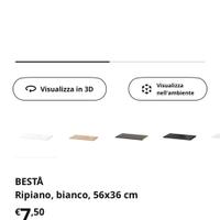Ripiani per Besta Ikea gratuiti