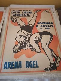 manifesto pubblicitario lotta libera arena agel