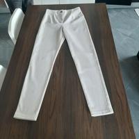 Pantalone color panna Donna - Zara Tg. XS skinny