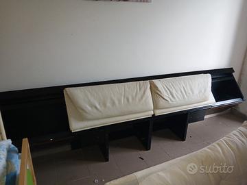 testiera da letto con comodini  a guida unico