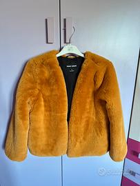 Eco pelliccia color miele