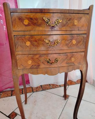 Mobiletto stile Luigi XVI a 3 cassetti anni '50